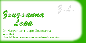 zsuzsanna lepp business card